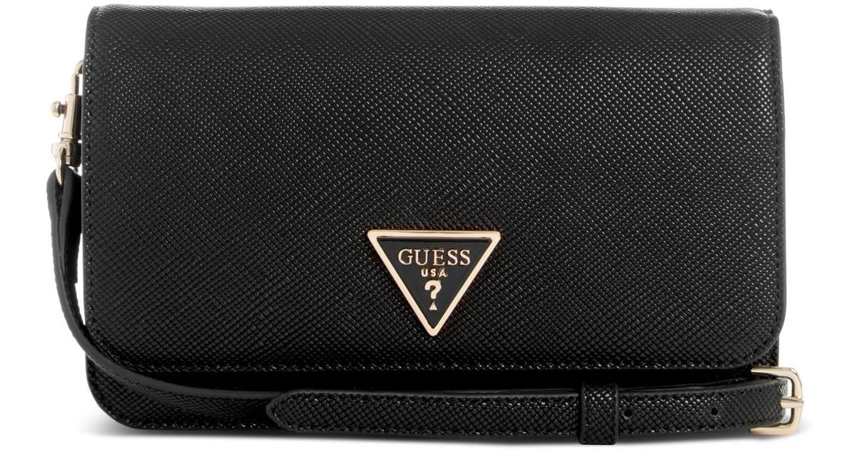 Guess Noelle Small Flap Organizer Crossbody in Black Lyst