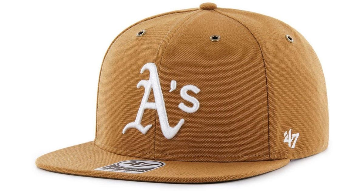 47 Brand Oakland Athletics Carhartt Captain Cap in Brown for Men