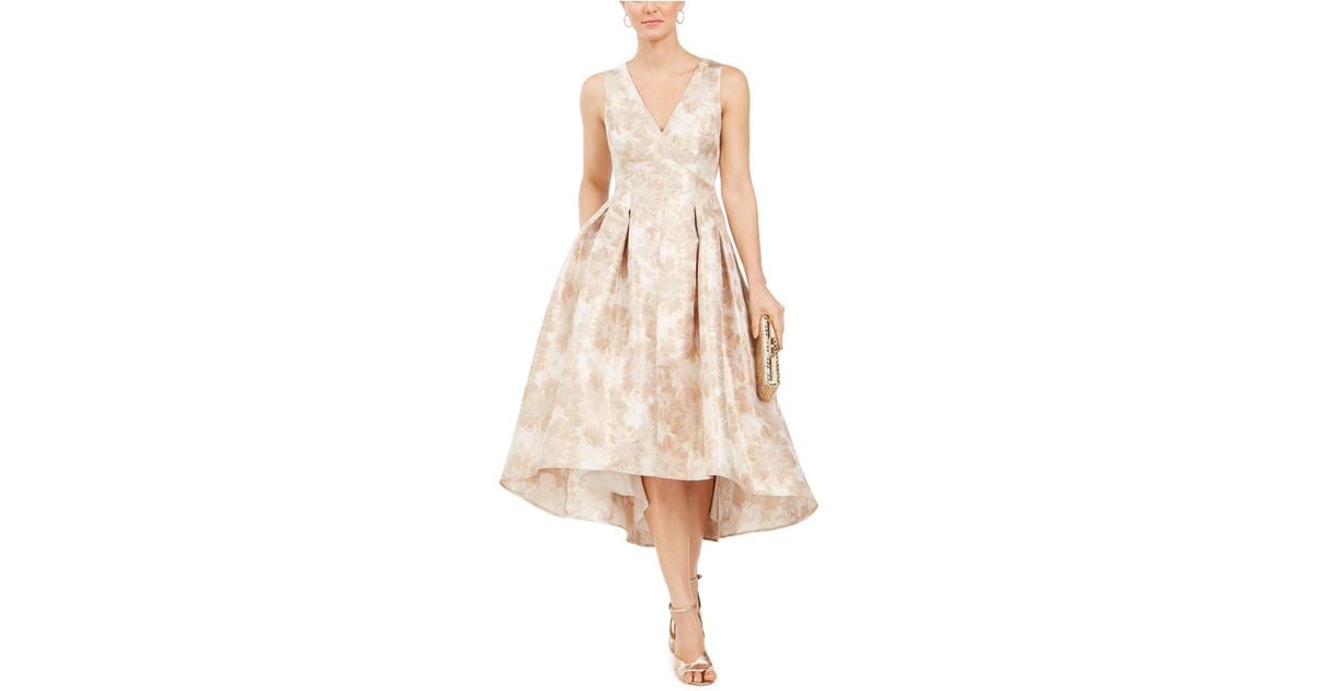 Eliza J Lace Asymmetrical-Hem Midi Dress - Macy's