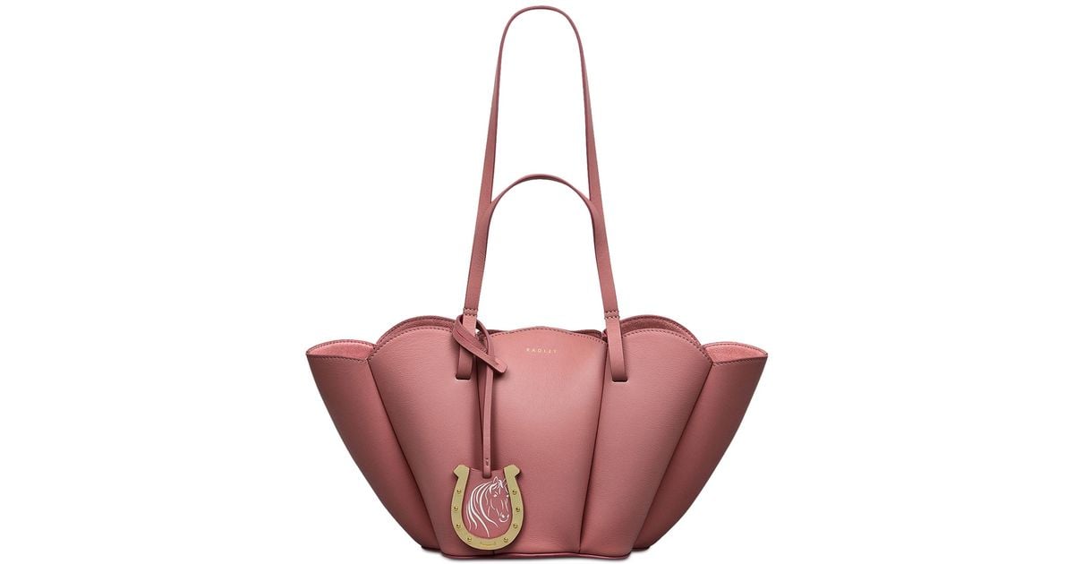 RADLEY Radley Toile 小型オープントップグラブ Radley Kentucky Derby Small Leather Open Top Grab Bag in