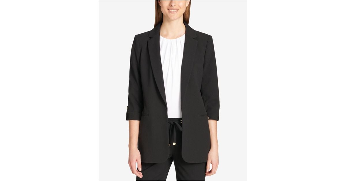 calvin klein roll tab topper jacket