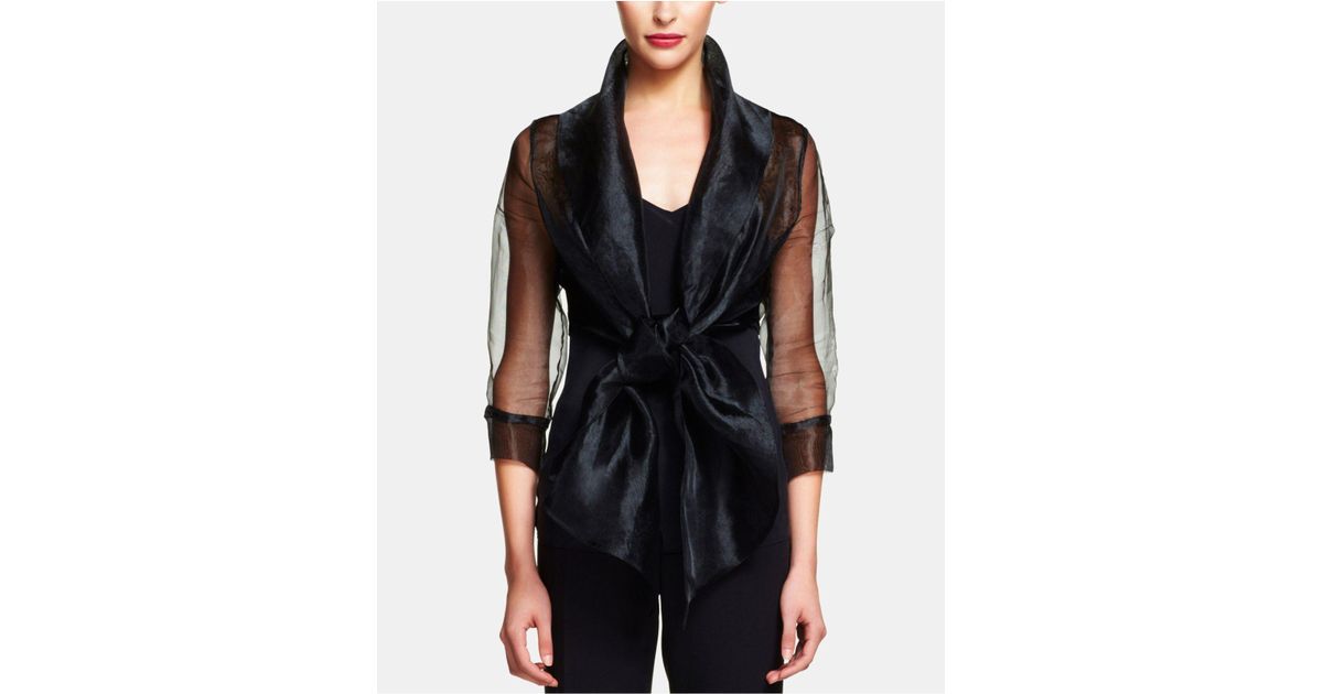 organza wrap jacket