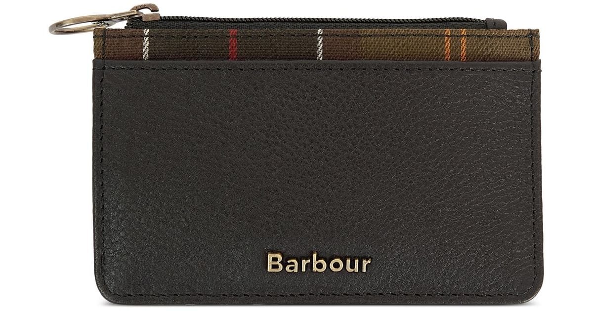 Barbour Laire Leather Rfid Card Holder in Black for Men Lyst