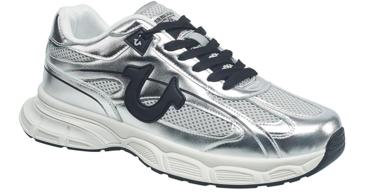 TRUE RELIGION *NWT Metallic Silver Running Shoes Dad Sneakers Streetwear | Sz 10 New Balance 530 Silver Metallic / Black Cement – JD Sports main image 2