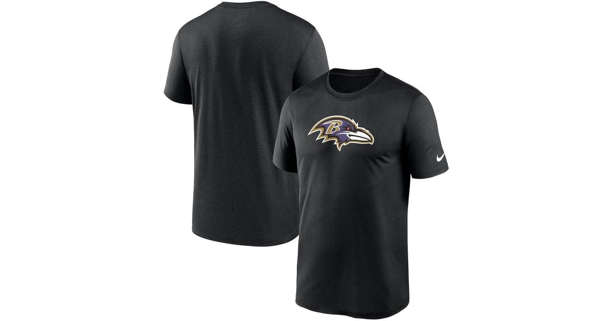 Nike Black Baltimore Ravens Legend Logo Performance T-shirt for Men | Lyst