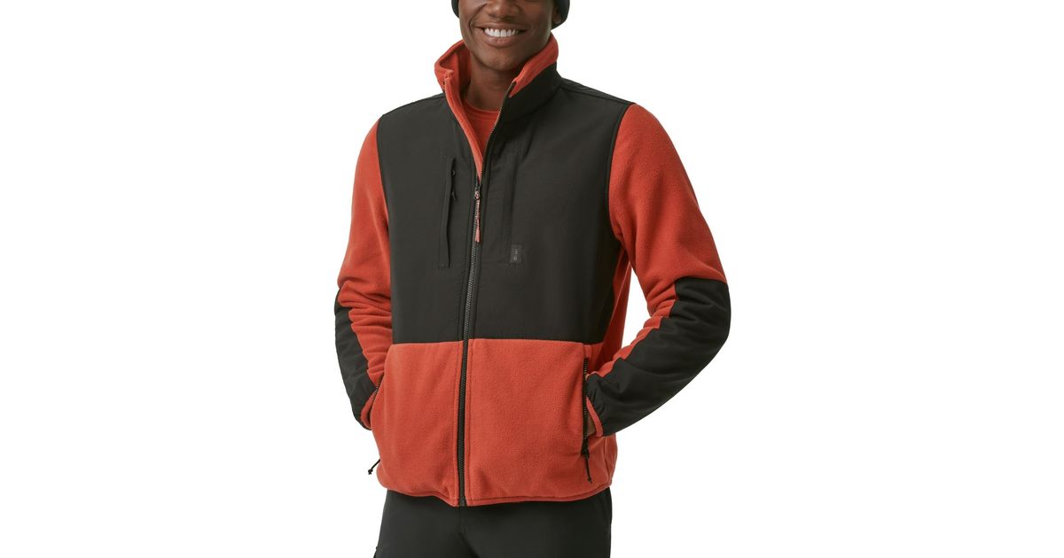 BASS OUTDOOR B-warm Insulated Full-zip Fleece Jacket in Red for