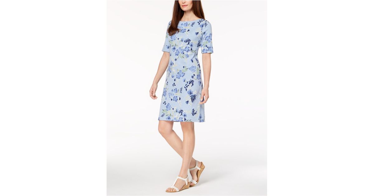 macy's petite denim dresses