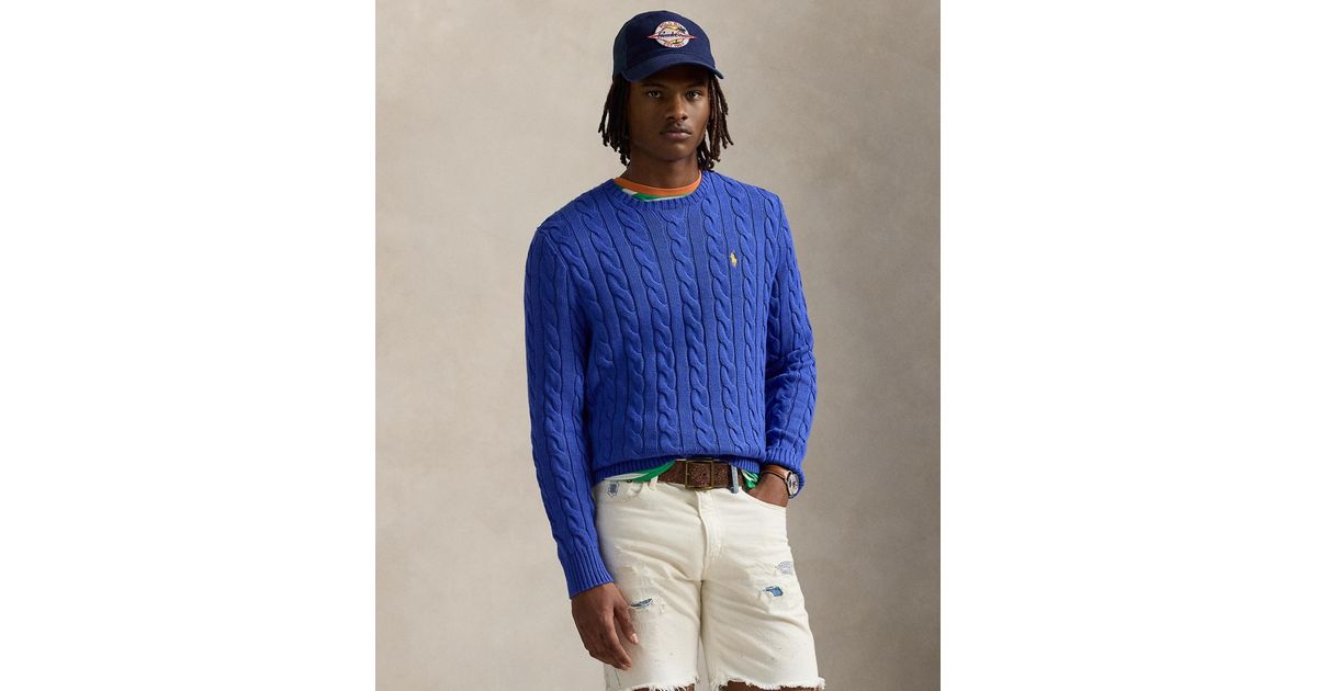 Polo Ralph Lauren Men's Cotton Sweater Blue
