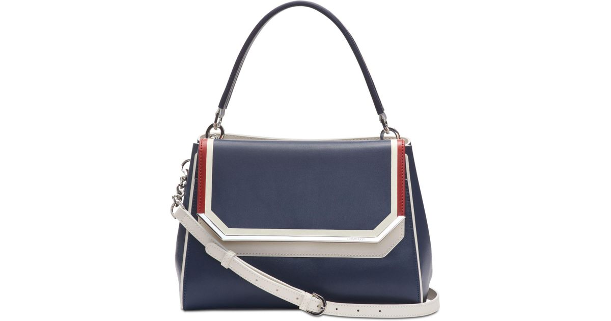 calvin klein tessie satchel