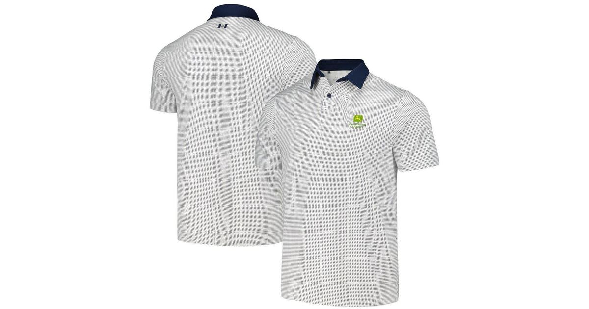 Under Armour Navy John Deere Classic Tee To Green Half Moons Print Polo