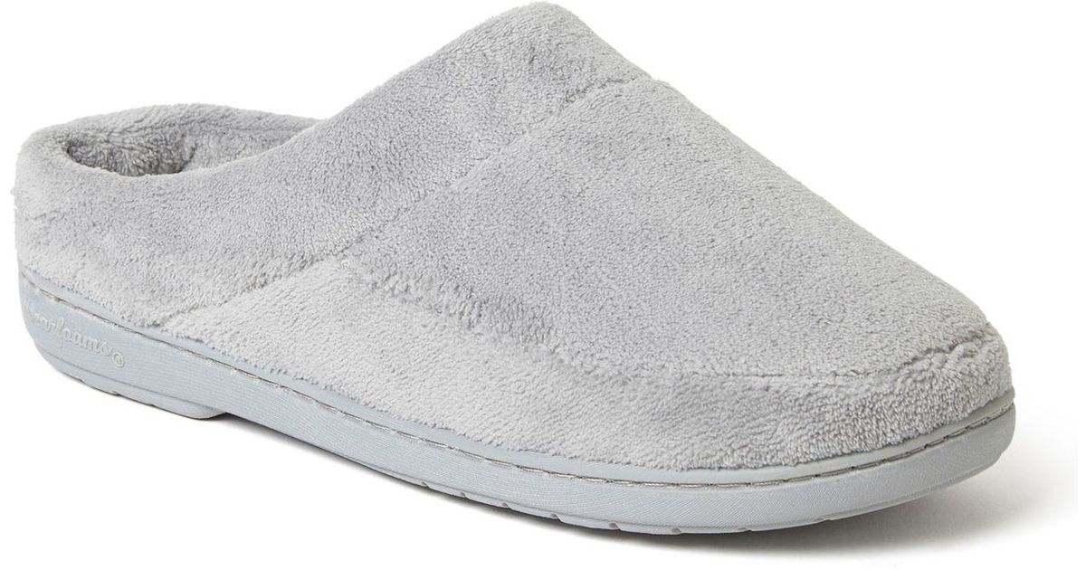 Dearfoams Microfiber Terry Clog Slippers, Online Only in Gray Lyst