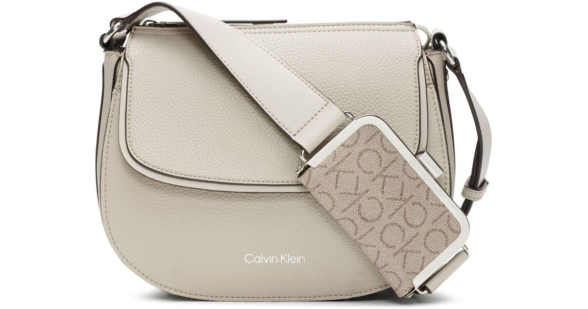 Calvin Klein Leather Bella Crossbody | Lyst