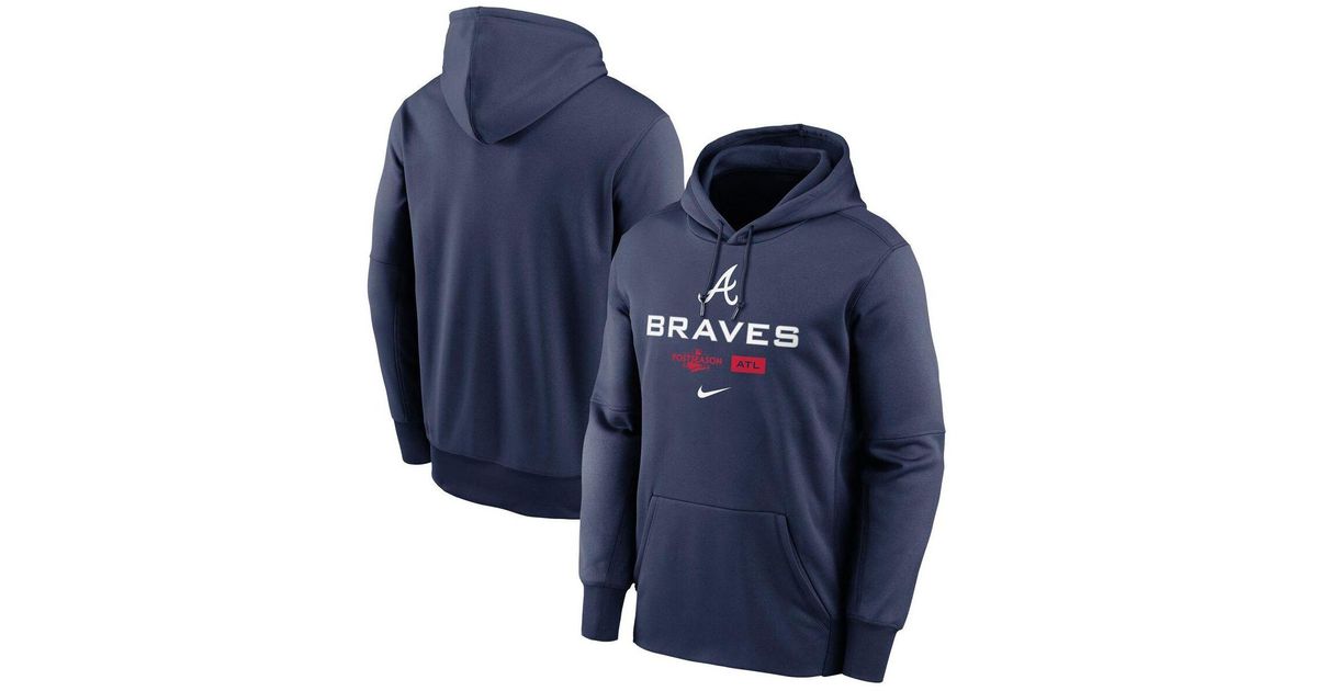Men's Atlanta Braves Nike Navy/Red Authentic Collection Dugout Full-Zip  Jacket