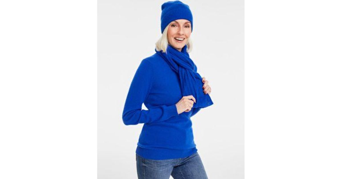 Charter Club Cashmere Beanie Scarf Sweater Created For Macys in