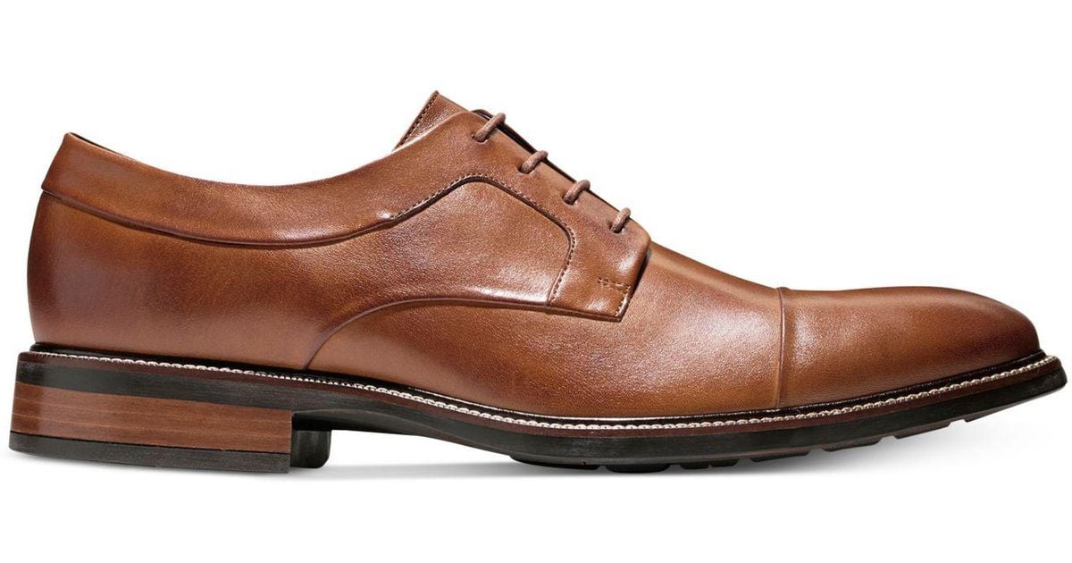 cole haan cap toe british tan