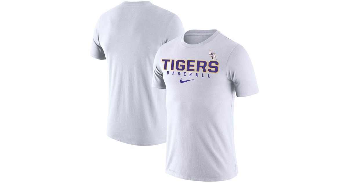 Nike Synthetic White Lsu Tigers Baseball Legend Performance T-shirt for ...