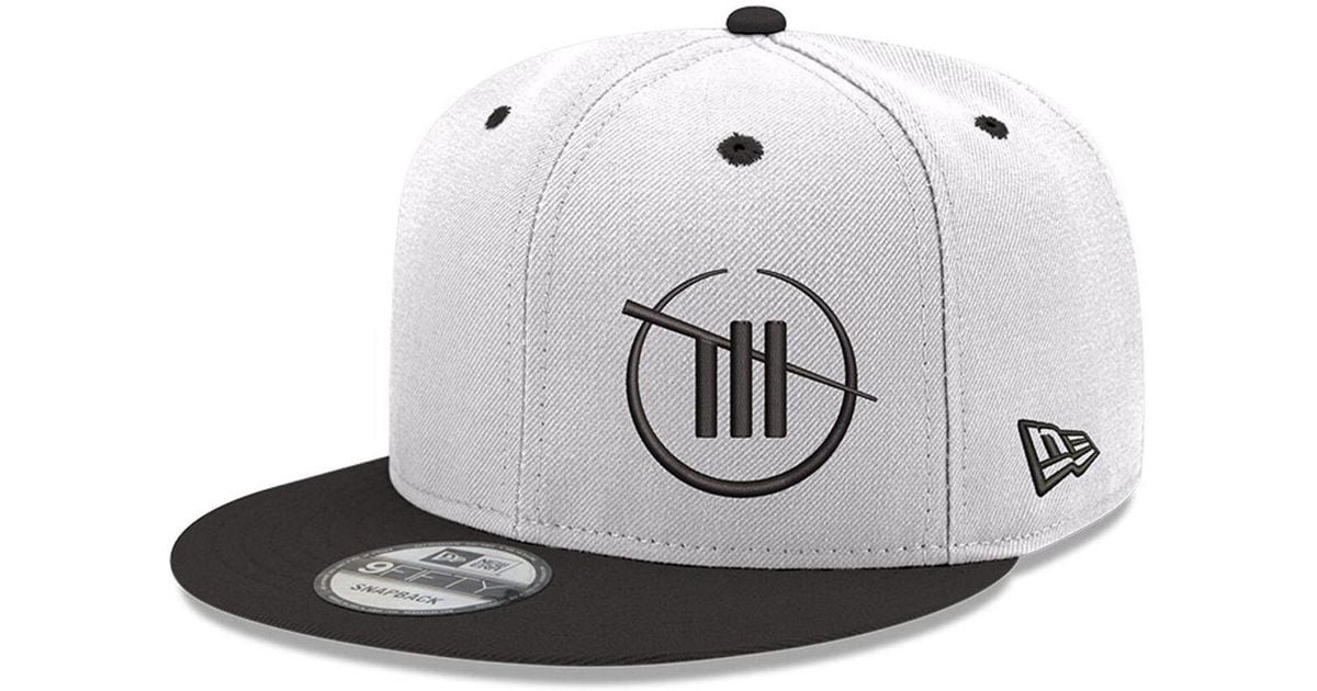 KTZ White And Black Trackhouse Racing 9fifty Snapback Adjustable Hat