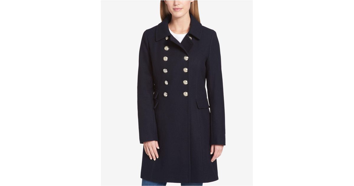 Tommy Hilfiger Aubergine Wool Blend Peacoat Women Best And Reviews Zulily Short Peacoat Tommy Hilfiger
