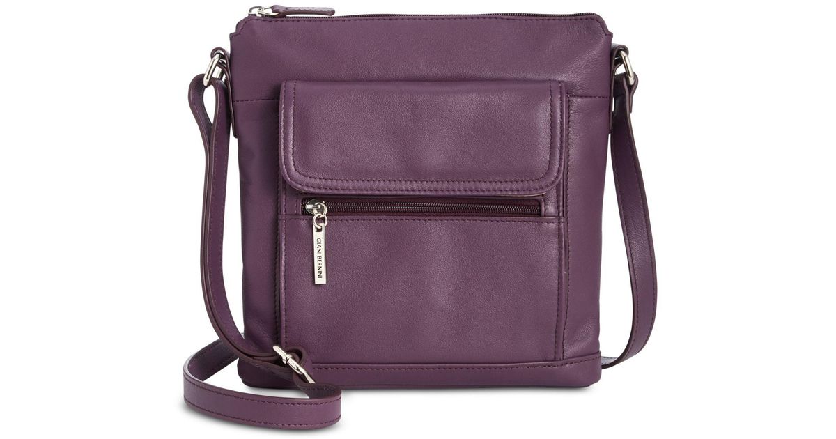giani bernini nappa leather crossbody