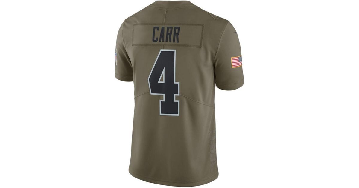 Nike Derek Carr Oakland Raiders Salute To Service Jersey in Green for Men |  Lyst