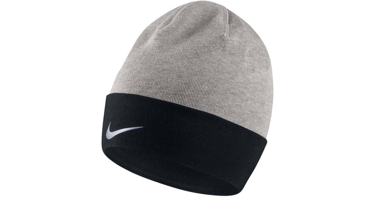 Nike Fleece Cuffed Dri-fit Run Beanie in Dark Grey/Black (Gray) for Men -  Lyst