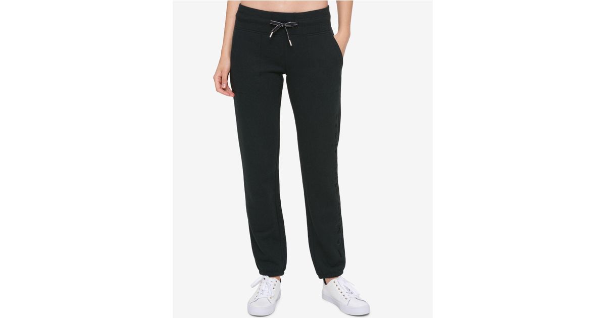 tommy hilfiger black sweatpants
