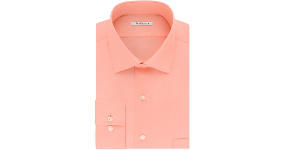 Stretch Solid Dress Shirt 