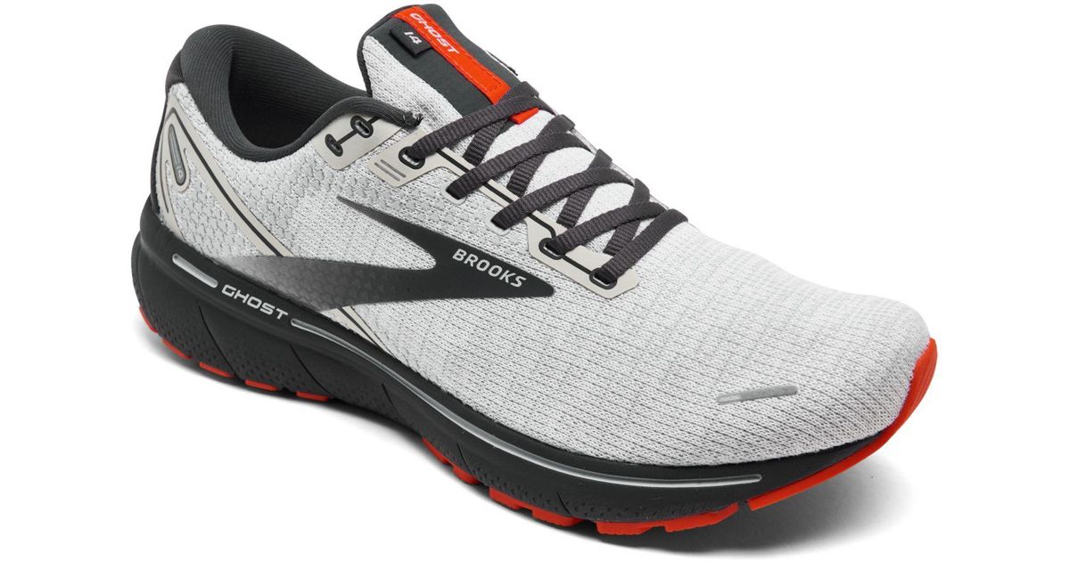 Brooks Lace Ghost 14 Running Sneakers From Finish Line in Oyster