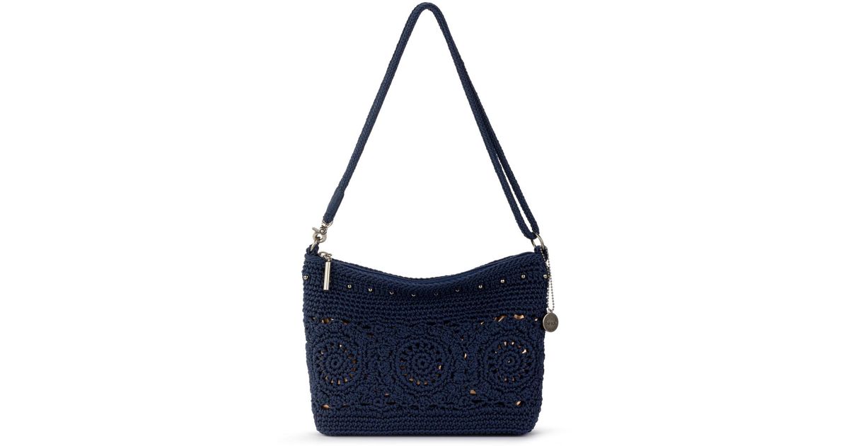 The Sak Lumi Crochet Crossbody Bag in Blue Lyst