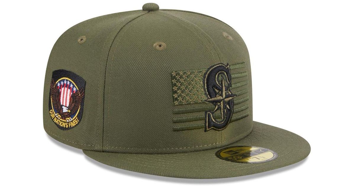 KTZ Green Seattle Mariners 2023 Armed Forces Day Onfield 59fifty