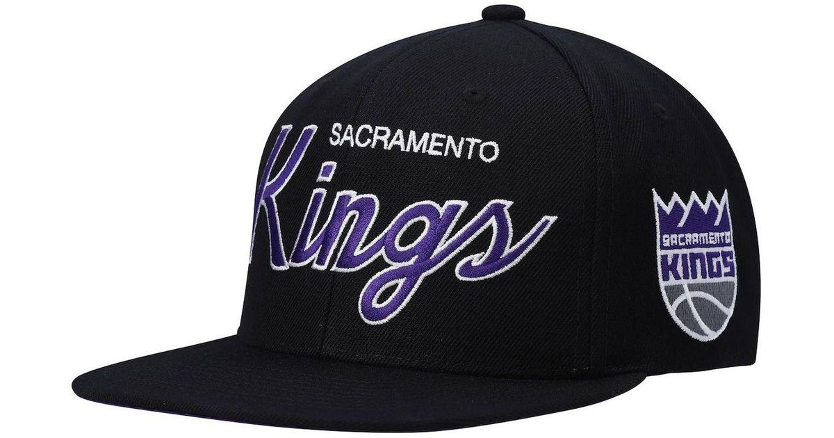 Mitchell & Ness Synthetic Black Sacramento Kings Hardwood Classics