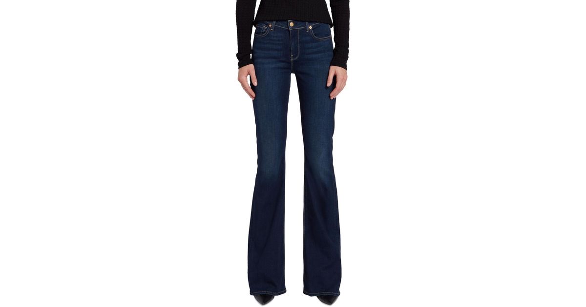 7 For All Mankind Ali High waist Flare leg Jeans in Blue Lyst