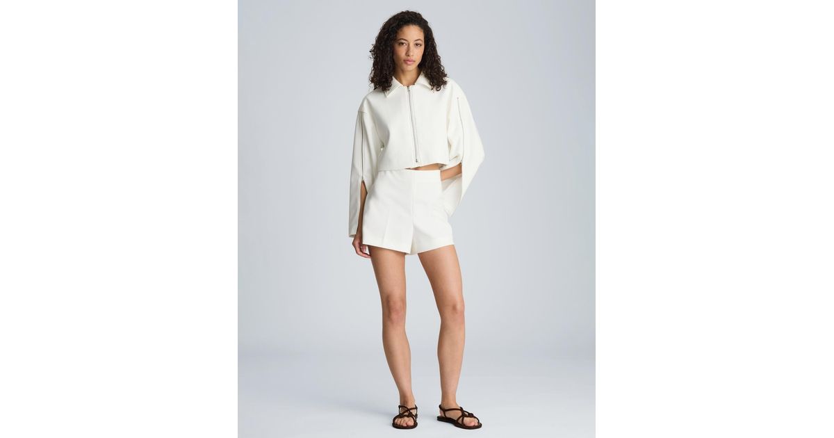 Kenneth Cole Mid-rise Pull-on Shorts in White | Lyst