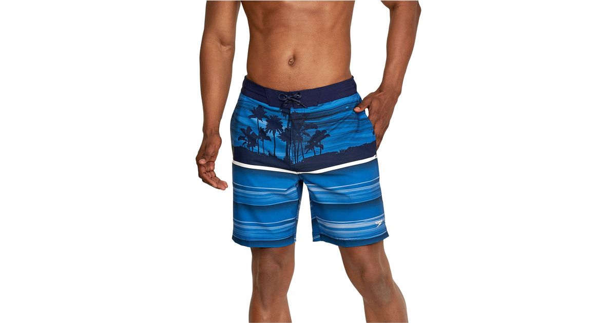 Speedo Oasis Shade Bondi Basin 7 1/2" Board Shorts in Blue for Men