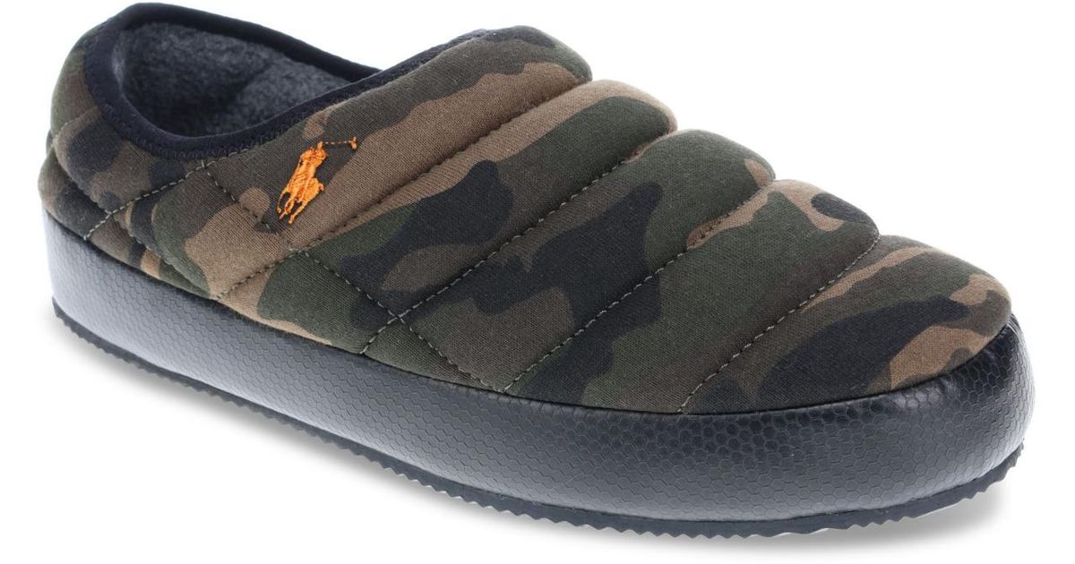 Polo Ralph Lauren Maxson Clog Slipper in Black for Men Lyst