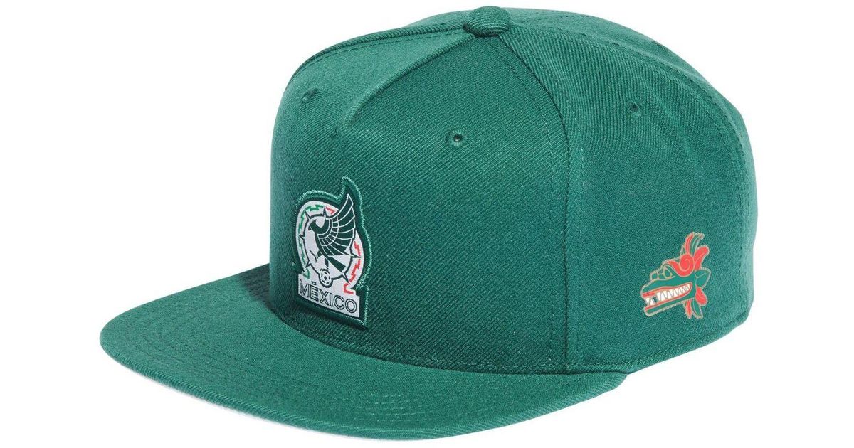 adidas Green Mexico National Team Snapback Hat for Men | Lyst
