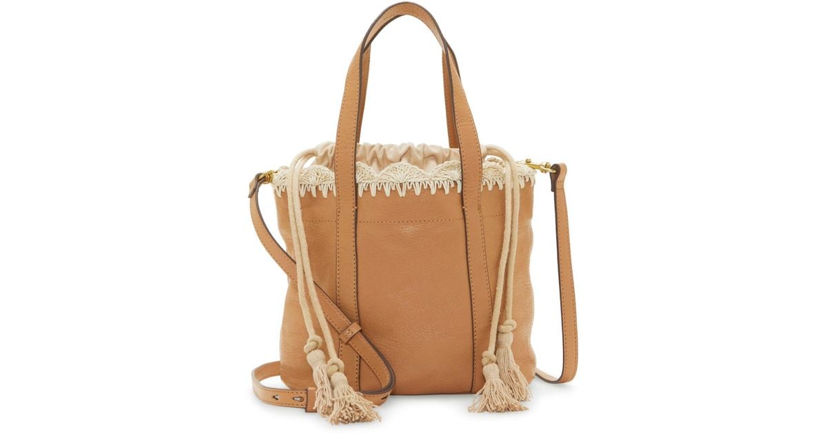 Lucky Brand Toni Leather Satchel Handbag in Brown Lyst
