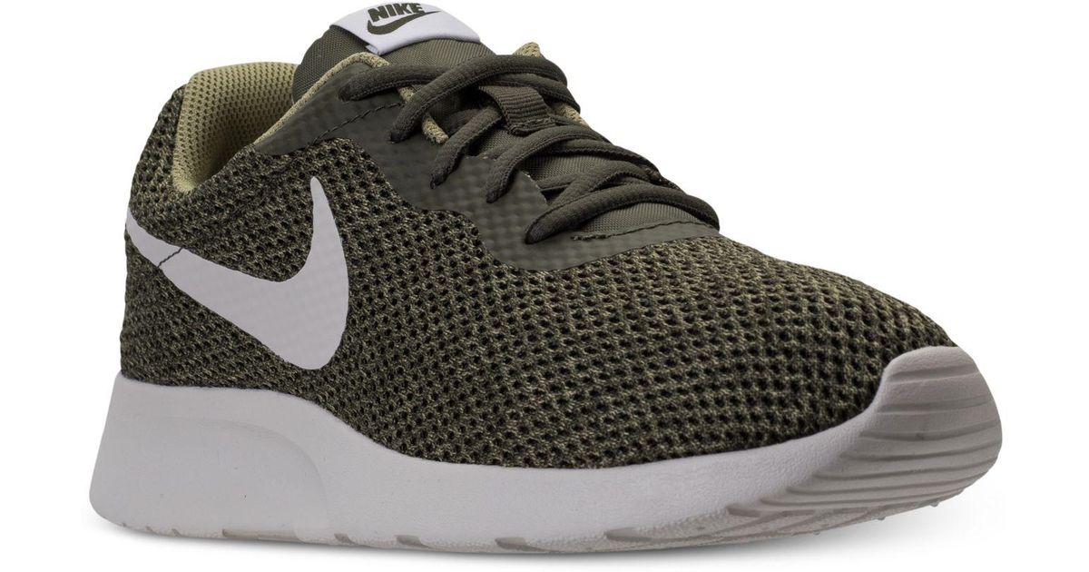nike men's tanjun casual sneakers from finish line