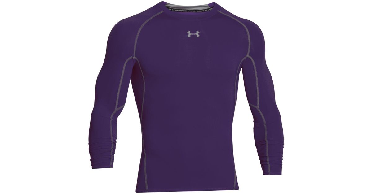 purple under armour compression shirt