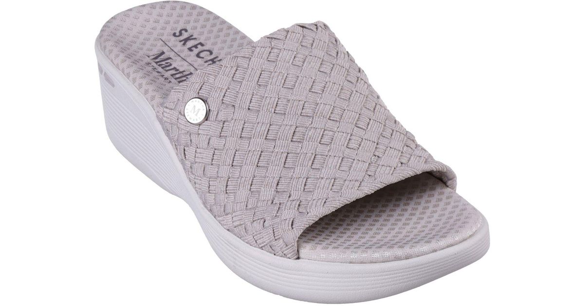 Skechers Pierlite Bamboo Martha Stewart Slipon Wedge Sandals From
