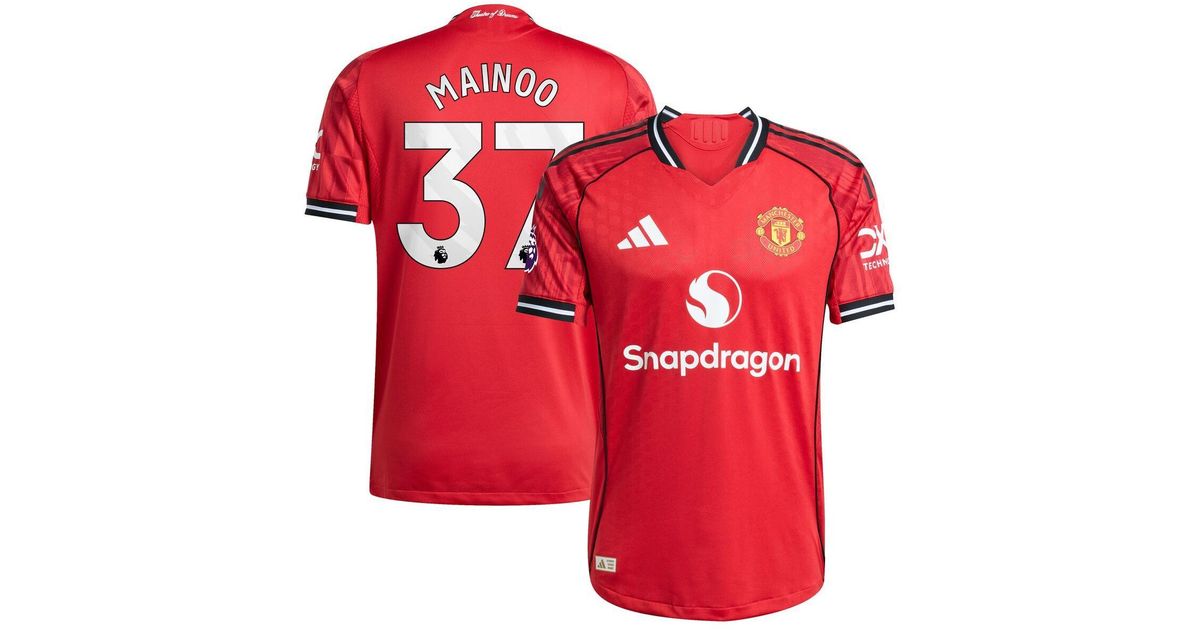 Mainoo Kit adidas Kobbie Mainoo Manchester United Home 2025/26 Authentic Player ...