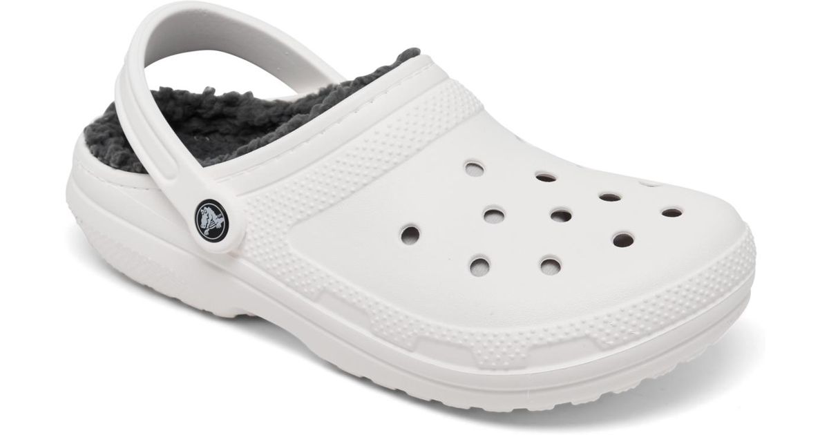 Crocs™ And Classic Lined Clogs From Finish Line in White Lyst