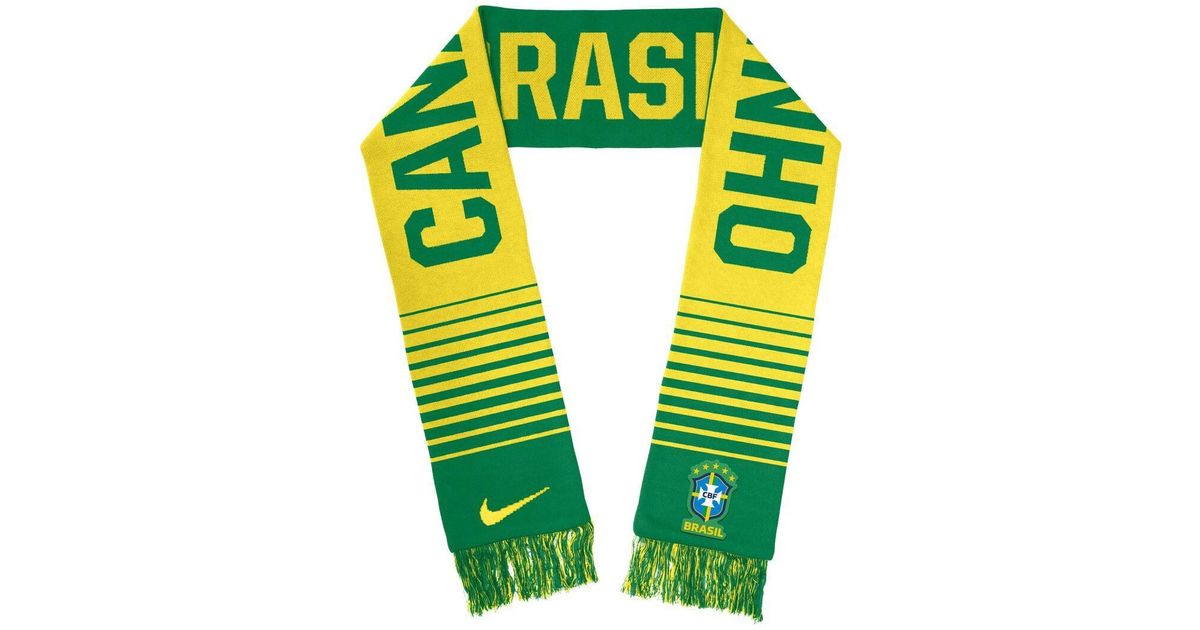 Nike And Brazil National Team Local Verbiage Scarf in Green | Lyst