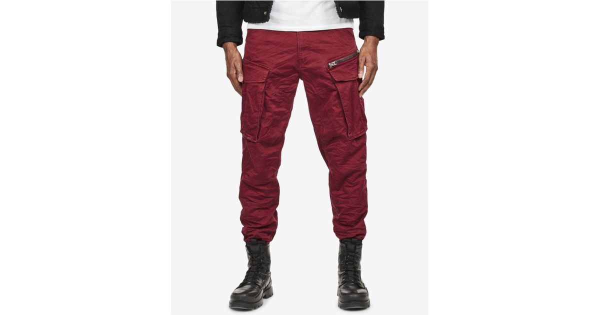 bright red cargo pants