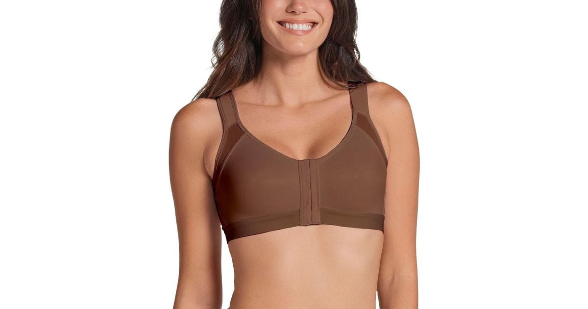 Leonisa Multi Functional Back Support Posture Corrector Wireless Bra in  Brown