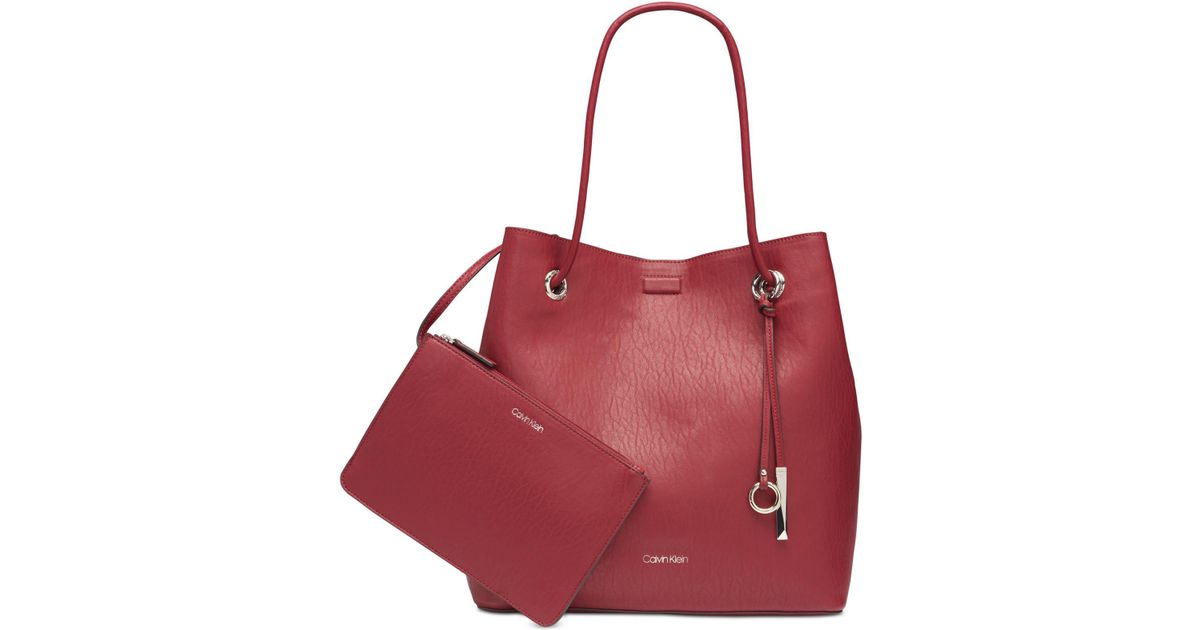 calvin klein gabrianna small tote