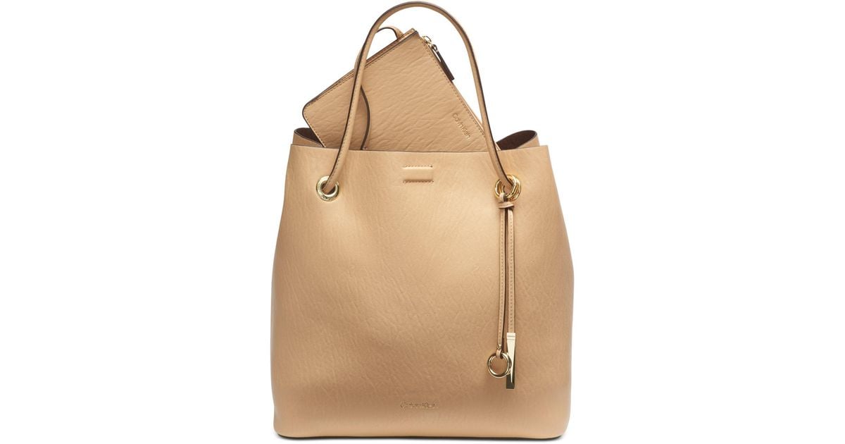  Calvin Klein Gabrianna Bubble Lamb Mini Tote Crossbody