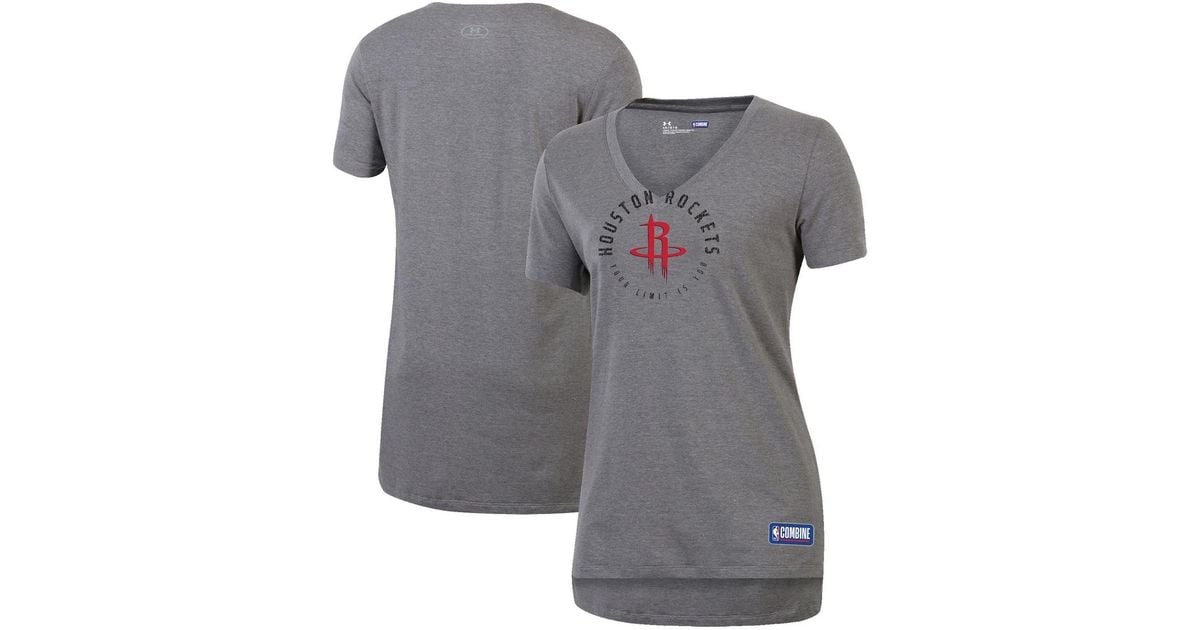 Under Armour Heathered Gray Houston Rockets Combine Authentic Your ...