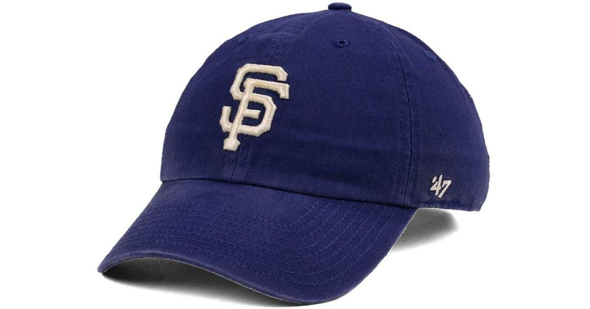 Men's '47 White San Francisco Giants Area Code City Connect Clean Up  Adjustable Hat