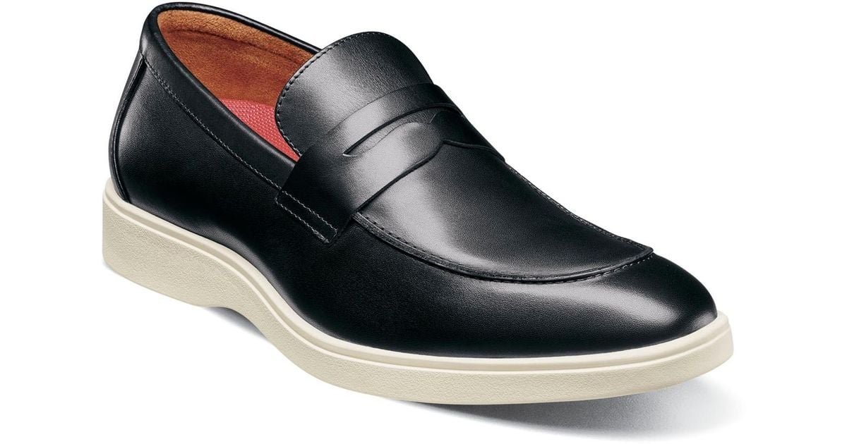 Stacy Adams - Karnes Moc Toe Penny Slip On - Black - 25591-001